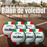 (SET X 6) Balón de Voleibol Molten V58SLC - Molten ColombiaBalón de Voleibol