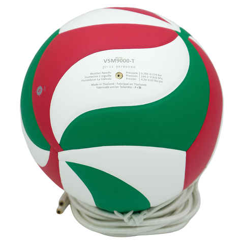 Balon de Molten Voleibol V5M9000T original oficial Colombia rojo blanco verde con cuerdas