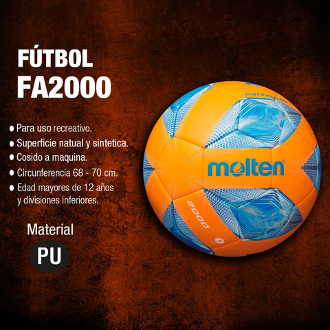 Balón de Fútbol Molten FA2000 - Molten ColombiaBalón de Fútbol