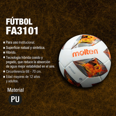 Balón de Fútbol Molten FA3101 - Molten ColombiaBalón de Fútbol