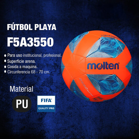 Balón de Fútbol Playa Molten Sello FIFA F5N3550 - Molten ColombiaBalón de Playa