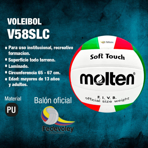 Balón de Voleibol Molten V58SLC - Molten ColombiaBalón de Voleibol