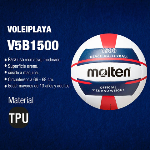 Balón de Voleyplaya Molten V5B1500 - Molten ColombiaBalón de Voleyplaya