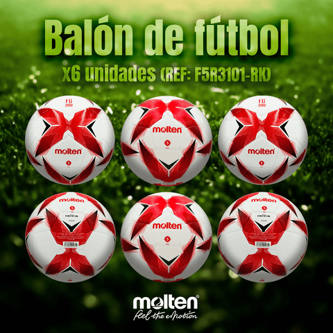SET X 6 Balón de Fútbol Molten Hibrido - Molten ColombiaBalón de Fútbol