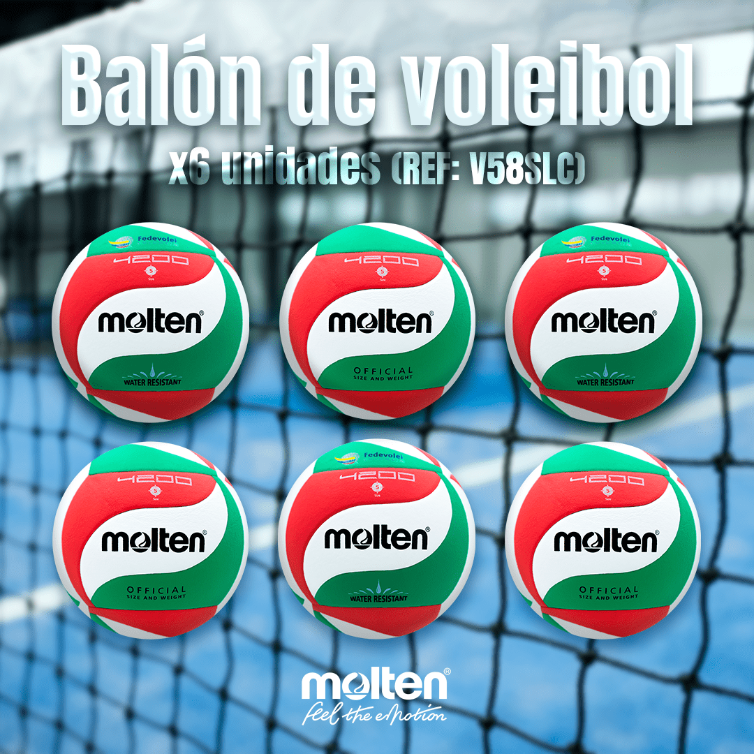 SET X 6 Balón de Voleibol Molten VM4200 - Molten ColombiaBalón de Voleibol