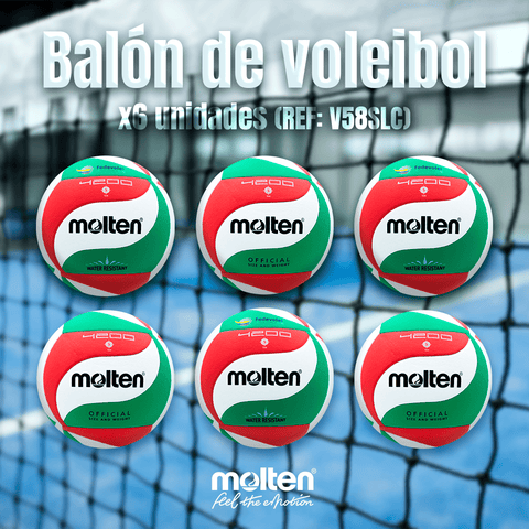 SET X 6 Balón de Voleibol Molten VM4200 - Molten ColombiaBalón de Voleibol