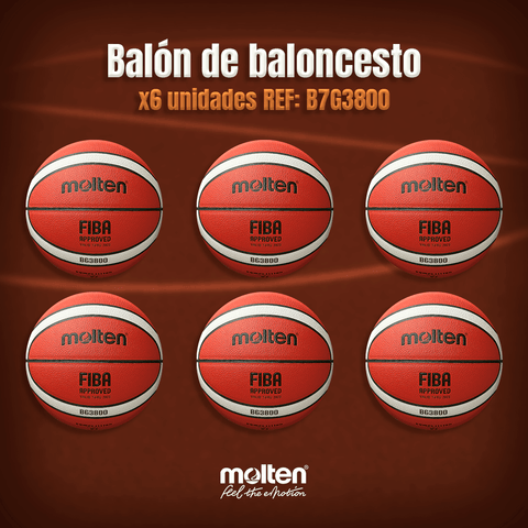 SET X6 Balón de Baloncesto Molten BG3800 - Molten ColombiaBalón de Baloncesto
